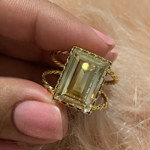 Gold Filled Topaz Champagne Ring